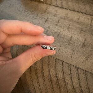 Pandora Silver Wing Ring with Clear Stone